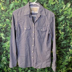 Banana republic soft wash shirt size small blue gingham